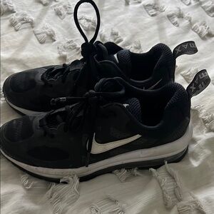 Max Nike Black and White Athletic Shoes